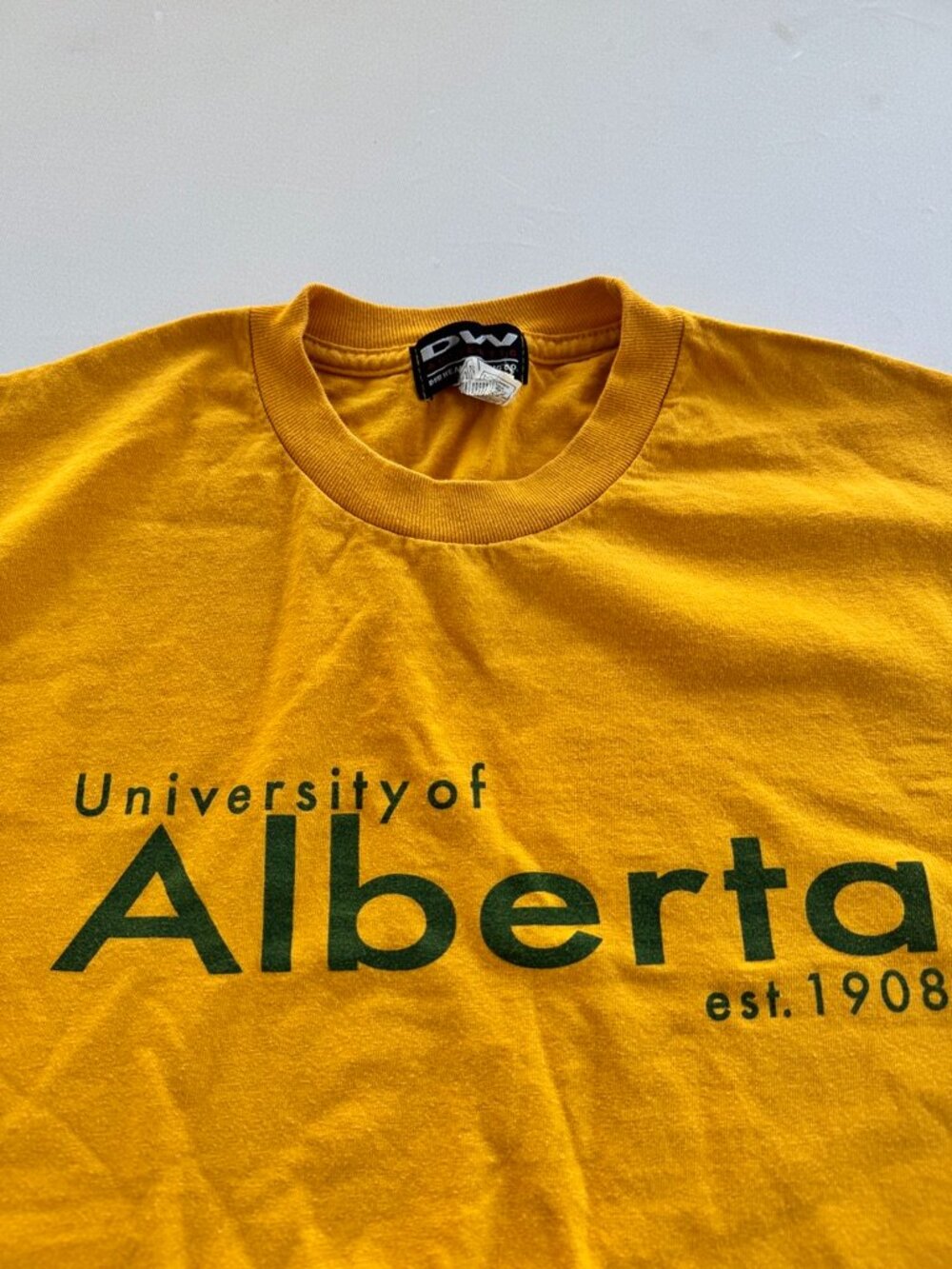 Vintage 90s/Y2K University of Alberta Tee - Dub Wear - Men's Large